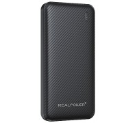 Realpower REALPOWER PB-10000 Plus,10.000 mAh,20W,2x USB-A,1xUSB-C black