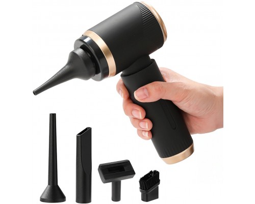 Hurtel Mini odkurzacz składany ręczny samochodowy z funkcją dmuchawy - Black Mini odkurzacz składany ręczny samochodowy z funkcją dmuchawy - Black