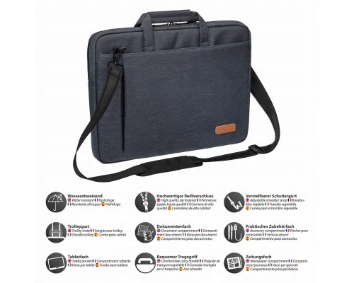 Pedea PEDEA Notebooktasche "ELEGANCE" 39,6cm (15,6"), grau + Maus