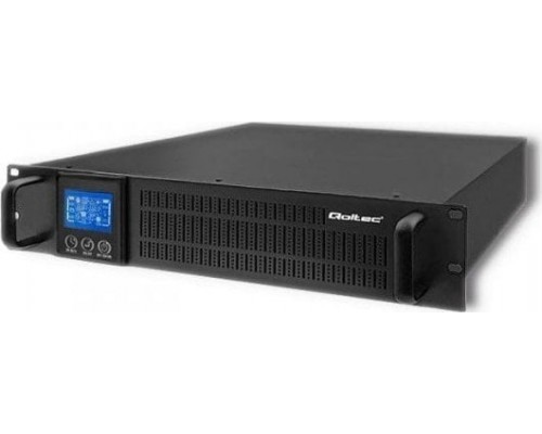 UPS Qoltec QOLTEC Power Backup UPS RACK | 1KVA | 800W | LCD