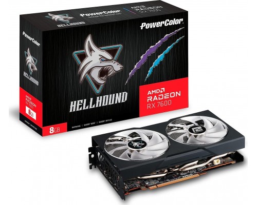 Power Color Radeon RX 7600 Hellhound 8GB GDDR6 (RX 7600 8G-L/OC)