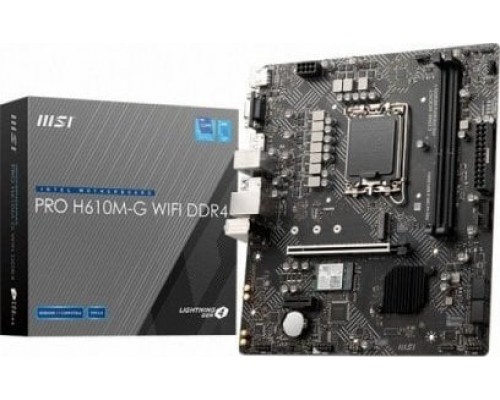 Intel H610 MSI PRO H610M-G WIFI DDR4