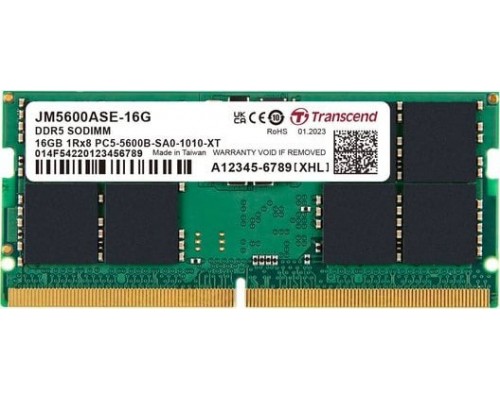 Transcend Transcend JetRam JM5600ASE-16G moduł pamięci 16 GB 1 x 16 GB DDR5 5600 Mhz