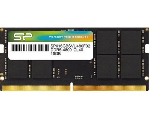 Silicon Power Silicon Power SP016GBSVU480F02 moduł pamięci 16 GB 1 x 16 GB DDR5 4800 MHz Korekcja ECC