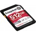 SD  Kingston Canvas React Plus SDXC 512 GB Class 10 UHS-II/U3 V60 (SDR2V6/512GB)