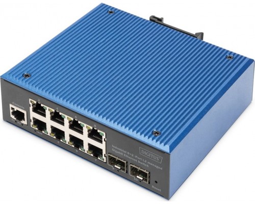 Switch Digitus Digitus Przemysłowy   Gigabit Ethernet L2, 8+2 porty