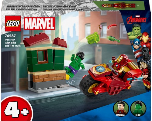 LEGO Marvel Железный человек с мотоциклом и Халком (76287)