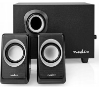 Nedis Nedis CSPR10021BK zestaw ów 16 W PC Czarny 2.1 kan.