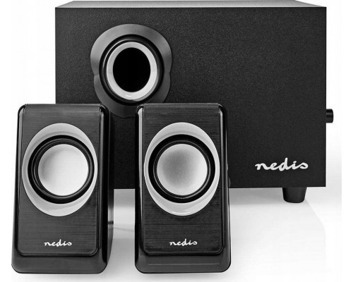 Nedis Nedis CSPR10021BK zestaw ów 16 W PC Czarny 2.1 kan.