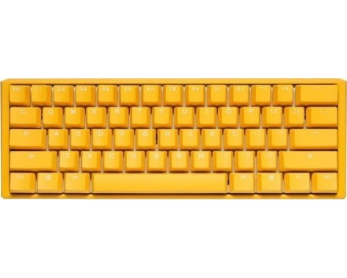 Ducky Ducky One 3 Yellow Mini Gaming Keyboard, RGB LED - MX-Black (US)