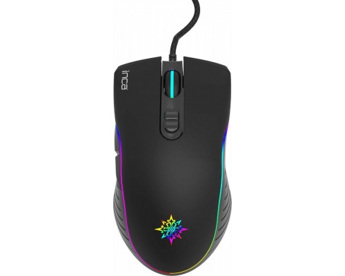 Inca INCA Gaming Maus IMG-GT15   4800 DPI, RGB, 7 Tasten, USB, SW retail