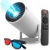 Retoo PROJEKTOR RZUTNIK WIFI ANDROID PRZENOŚNY OBROTOWY SMART 4K GŁOŚNIK BLUETOOTH