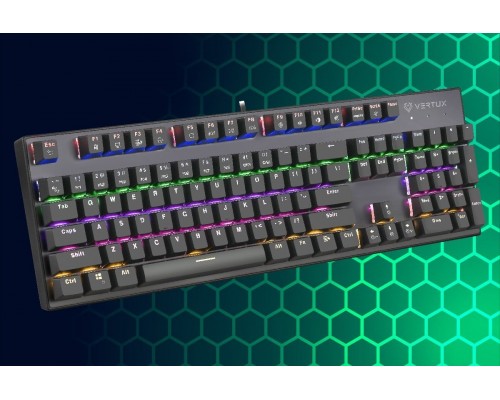 Vertux Vertux  Blue anti-ghosting MECH Tactical QWERTY RGB