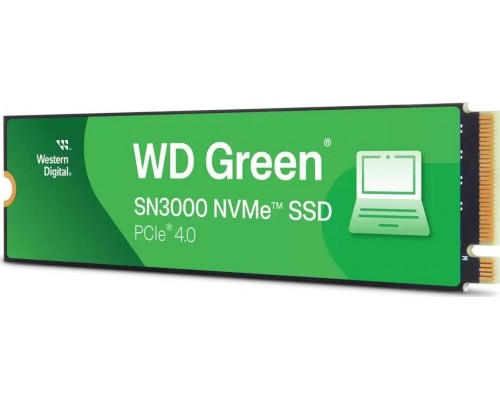 SSD SanDisk Green SN3000 500GB M.2 2280 PCI-E x4 Gen4 NVMe (WDS500G4G0E)