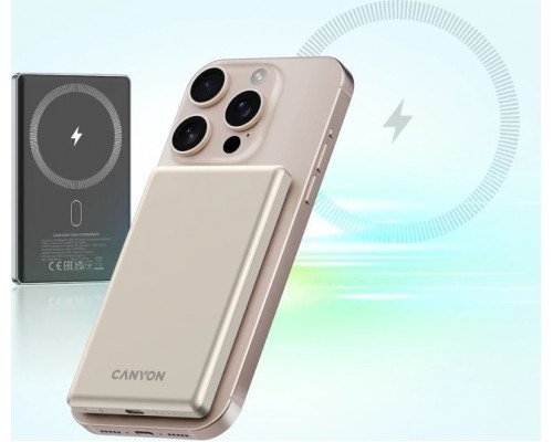 CANYON  OnPower 505 slim Magsafe 5000 mAh PD20W Beige