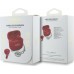 TWS Guess Glossy Effect Printed Classic Logo & Charm Red Headphones