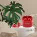 TWS Guess Glossy Effect Printed Classic Logo & Charm Red Headphones
