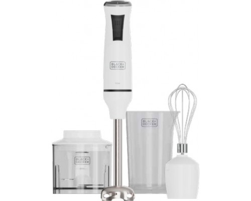 Black & Decker BXHBA750E hand blender set 750W white