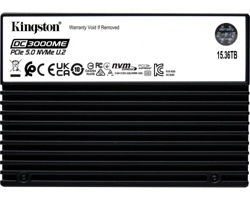 KINGSTON 15.36TB DC3000ME U.2 PCIe 5.0 NVMe TCG Opal Enterprise SSD