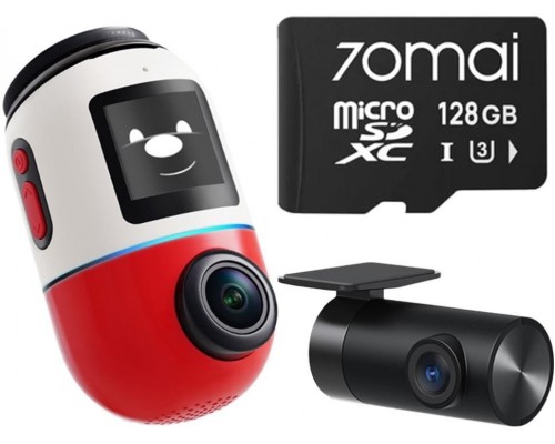 70mai Omni X800 4K set Red + karta 70mai SD 128GB