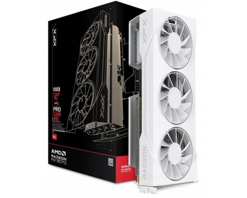 XFX Swift Radeon RX 9070 OC White Triple 90mm Fan Gaming 16GB GDDR6 (RX-97SWFT3W7)