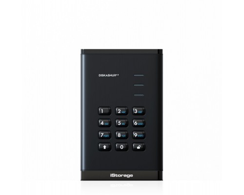 iStorage diskAshur3 HDD zewnętrzny dysk twarde 5 TB USB Type-C 3.2 Gen 1 (3.1 Gen 1) Black