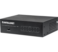 Switch Intellinet Network Solutions Gigabit 8x 1000Mbps RJ45 PoE/PoE+ 60W VLAN (561204)