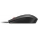 Lenovo - Maus - optisch - 3 Tasten - kabelgebunden - USB - Schwarz, Rot