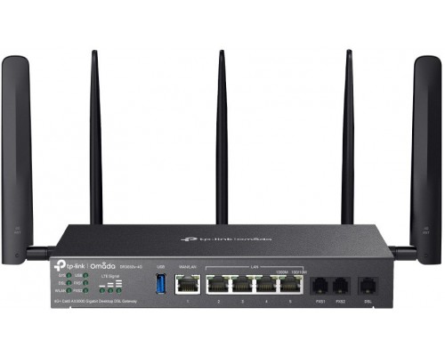 TP-Link Omada DR3650V-4G router bezprzewodowy Gigabit Ethernet Dual-band (2.4 GHz/5 GHz) Czarny