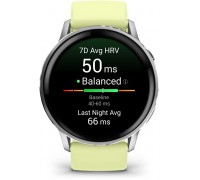 Garmin Venu 4 Smartwatch 45mm grau/silber zitrone