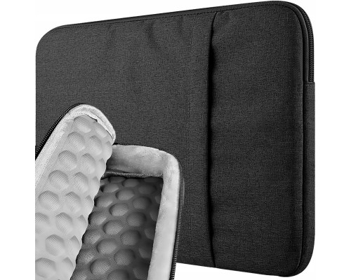 Etui Na Laptopa 14 15 15,6 do MACBOOK z Gąbką Tłumiącą Wstrząs PPC-15-BLACK
