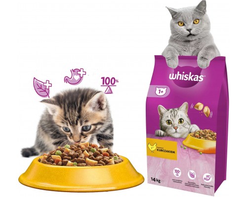 WHISKAS Sucha chicken 14kg