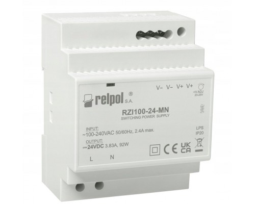 impulsowy z przekaźnikiem 90-264VAC 24VDC 3,83A Moc 92W 2617010 RZI100-24-MN