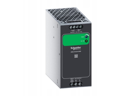 Jednofazowy zasilacz, zasilanie 100…240 V AC, wyjście 24 V DC, 240 W, DIN-rail, IP20, Easy Modicon ABL2, ABLS1A24100E
