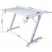 Gaming galds gamingowe Cobra CRF4577RGB White , LED RGB, 120 cm