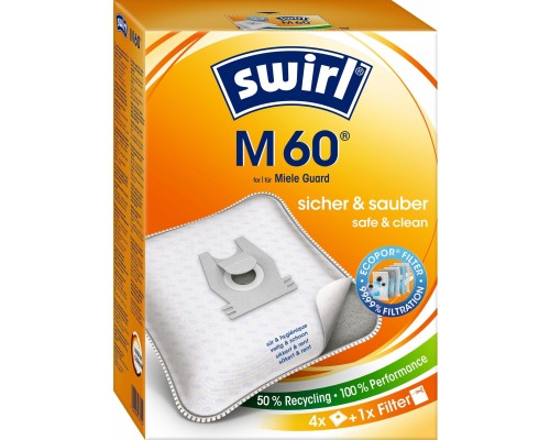 Swirl 4 pcs. - Bags for the vacuum cleaner M60 (4006508233144)