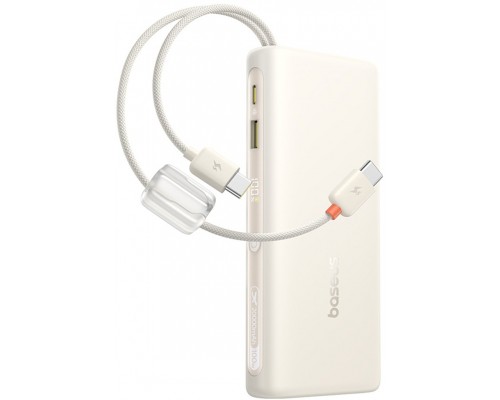 Baseus 20000mAh 100W  wyświetlaczem dwoma kablami USB-C - beżowy 20000mAh 100W  wyświetlaczem dwoma kablami USB-C - beżowy