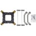Chieftec Chieftec Low Profile CPU Cooler 45mm, 5pipe, Black