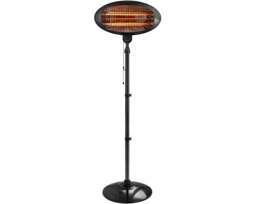 Emerio Emerio PH-121951, Quartz electric space heater, IP34, Indoor, Floor, Black, 2000 W
