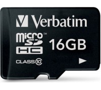 SD  Verbatim MicroSDHC 16 GB Class 10  (44010)