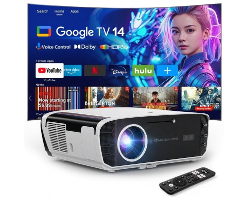 Medialove LED A9G Pro GTV Certyfikowany Google TV 14 Autofocus