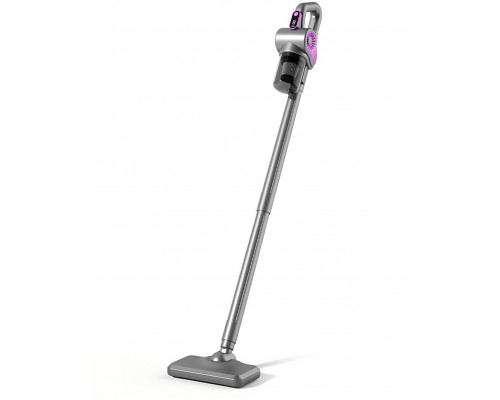 Hurtel Mini odkurzacz ręczny pionowy 4w1 ze szczotką do usuwania roztoczy - Gray Mini odkurzacz ręczny pionowy 4w1 ze szczotką do usuwania roztoczy - Gray