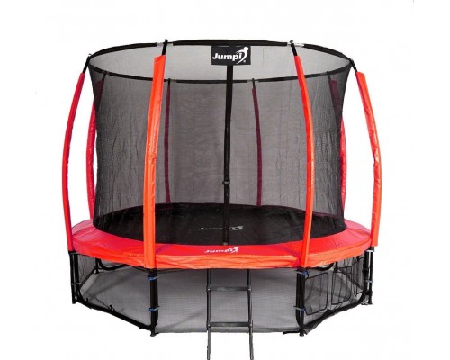 Garden Trampoline Jumpi Maxy Comfort Plus With inner mesh 12.5 FT 374 cm Red