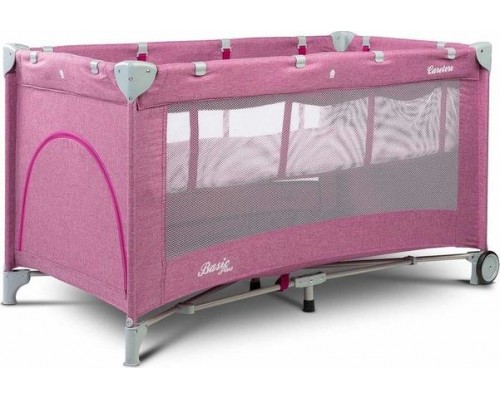 Caretero Caretero BASIC PLUS playpen + bag - pink