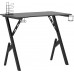 Gaming galds vidaXL 325404 Black 90 cmx60 cm
