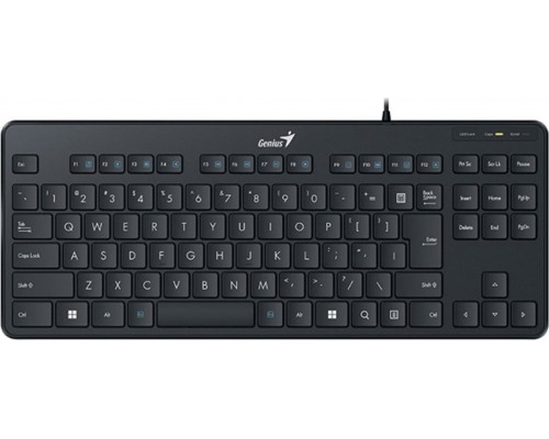 Genius Genius LuxeMate 110, klawiatura CZ/SK, klasyczna, cicha rodzaj przewodowa (USB), czarna, nie
