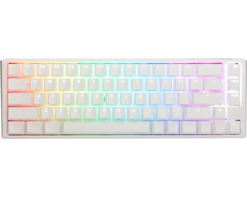 Ducky Ducky One 3 Classic Pure White SF Gaming Keyboard, RGB LED - MX-Silent-Red