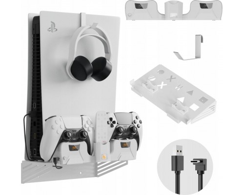 JYS Handles Ścienny na Ścianę Wieswith ak + Łaforwarka for Padów 2w1 for Sony PlayStation PS 5 / PS5 / PS5181