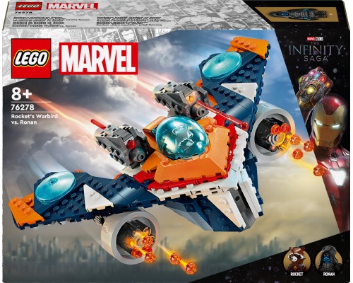 LEGO Marvel Warbird raķete pret LEGO Ronans (76278)
