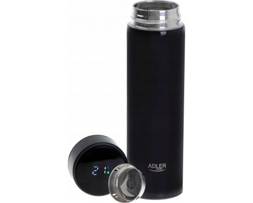 BA Productions LLC Termos Adler AD 4506 black, wyświetlacz LED, 473ml